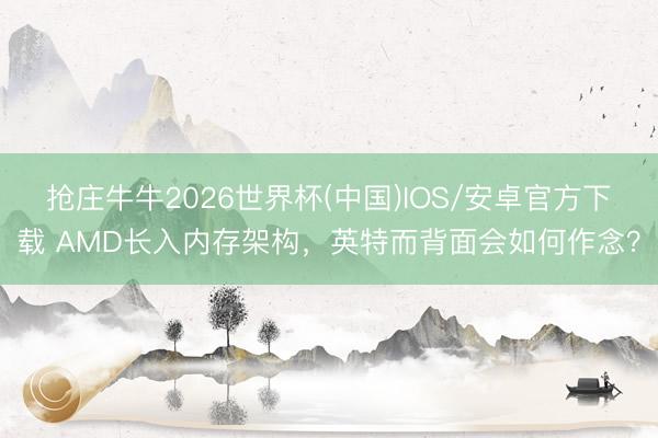 抢庄牛牛2026世界杯(中国)IOS/安卓官方下载 AMD长入内存架构，英特而背面会如何作念？
