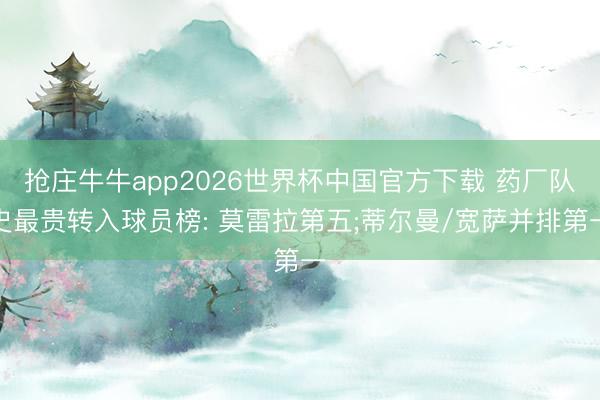 抢庄牛牛app2026世界杯中国官方下载 药厂队史最贵转入球员榜: 莫雷拉第五;蒂尔曼/宽萨并排第一